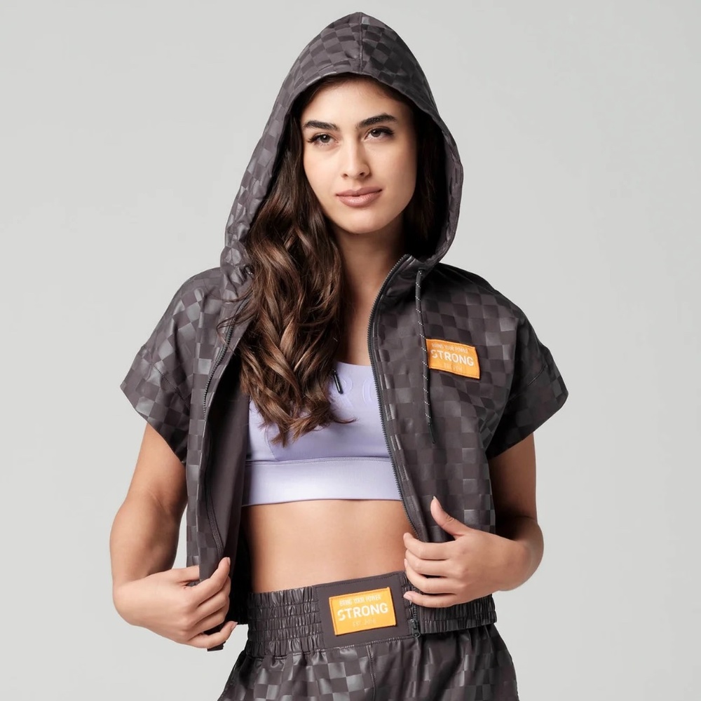 Strong I.D. Bring Your Power Short Sleeve Zip-Up Hoodie